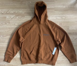 fear of god essentials 3d silicon applique pullover moletom com capuz buttercream