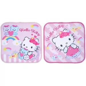 Juego de 2 piezas de Hello Kitty mini toalla cara paño de mano suave transpirable - Imagen 1 de 3