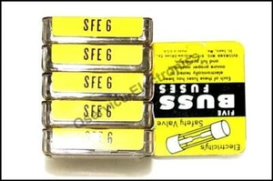 40 PIEZAS Cartucho Buss SFE6 Fusibles 32V 6A Vidrio Automotriz Acción Rápida - NUEVO - Imagen 1 de 2