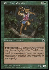Magic the Gathering MTG Elite Cat Warrior (163�) Portal   LP