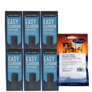 Still Spirits Replacement 6 EZ Filter Carbon Cartridges Bonus Washer Home Brew - Bild 1 von 5