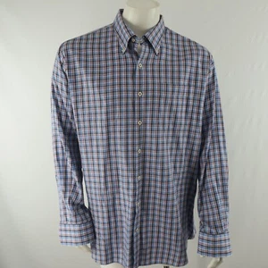 Peter Millar Button Up Hemd Herren XL Blau 100% Baumwolle - Bild 1 von 6