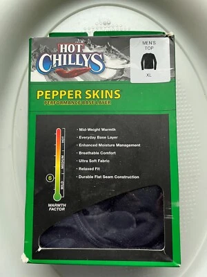 HOT CHILLYS PEPPER SKINS CREW TOP EN NEGRO PARA HOMBRE TALLA XL GRANDE NUEVO Foto 1 de 4