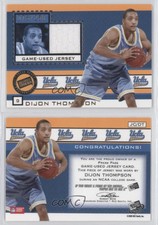 2005-06 Press Pass Authentic Jerseys Gold /250 Dijon Thompson #JC/DT Rookie RC