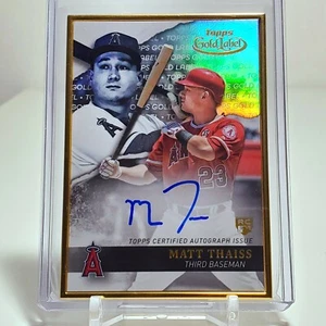 Matt Thaiss RC 2020 Topps Gold Label Framed On-Card Rookie Auto #GLA-MTH Angels  - Picture 1 of 2