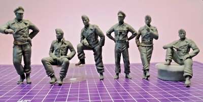 6er Set Deutsche Panzer Besatzung No. IV  WW2  Scale 1:16 Vollfiguren - Bild 1 von 4