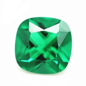 Cojín de esmeralda sintética corte fino AAA piedras preciosas sueltas para hacer todas las joyas - Imagen 1 de 24