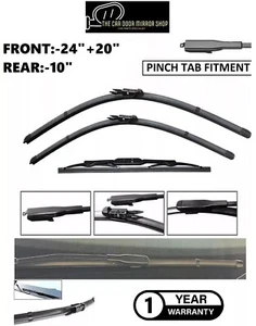 Juego de escobillas limpiaparabrisas delanteras 24" 20" traseras 10" nuevas para Ford Kuga 2019-2024 - Imagen 1 de 11