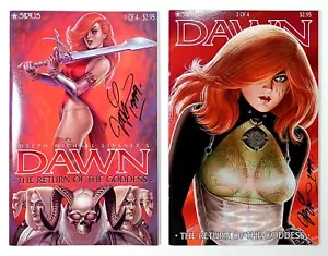 Dawn Return of the Goddess #1 &2 signiert Joseph Linsner (1999) Sirius SET - Bild 1 von 5