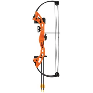 Bear Archery Spark Youth Bow Set Includes 4 Arrows, Armguard and Quiver. Orange - Picture 1 of 1