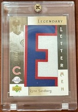 2007 UD Sweet Spot Classic Legendary Lettermen Ryne Sandberg HOF Jumbo Patch /25