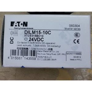 ONE New EATON Moeller DILM15-10C 24VDC DC contactor Free Shipping - Picture 1 of 2