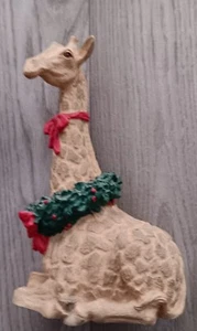 Tom Rubel Vintage Silber Hirsch Giraffe Weihnachten Sammelfigur - Bild 1 von 3