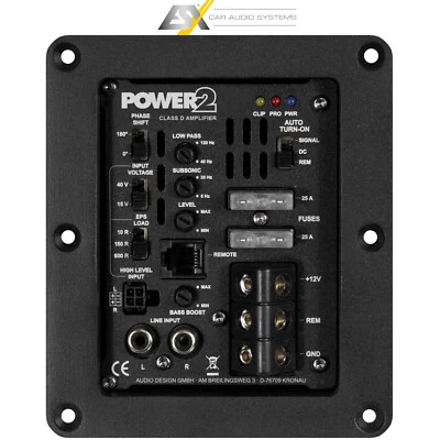 ESX Power2 1-Kanal 475W 2 Ohm Einbau-Verstärker Endstufe für Subwoofer-Gehäuse - Bild 1 von 2
