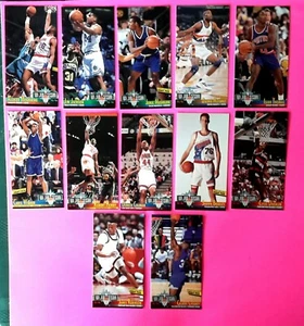 LOT 12 VERSCHIEDENE 1993 FLEER NBA JAM SESSION GROSSE KARTEN WEBBER..DREXLER..THOMAS - Bild 1 von 9