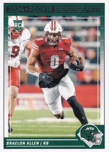 2024 Score - Rookies Braelon Allen #390 (RC) - Jets - Picture 1 of 2