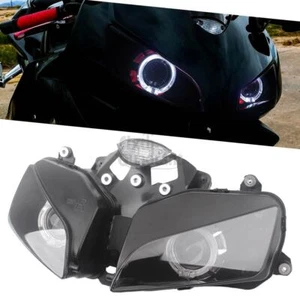 Scheinwerfer Weiße + rote LED Doppelte Engelsaugen Für Honda CBR600RR / F5 03-06 - Picture 1 of 23