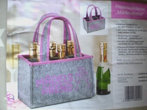 Prosecco🍾 Tasche MÄDELSABEND Flaschenträger Flaschentasche Junggesellenabschied - Bild 1 von 5