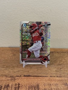 2022 Bowman Chrome Leonardo Balcazar Speckle Refractor 1st RC /299 - Bild 1 von 2