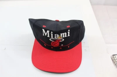 Gorra NBA Bordada Miami Heat Logo Snapback Gorra Negra/Roja De Colección Foto 1 de 4