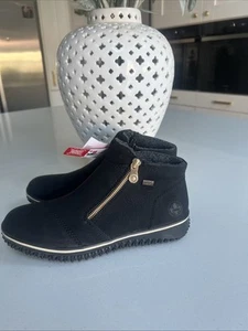 Botín Rieker con cremallera negro Reino Unido 7,5 (UE 41) precio de venta sugerido por el fabricante 64 GBP nuevo - Imagen 1 de 13