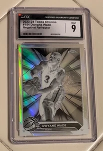 2023-24 Topps Chrome Dwyane Wade Negative Refractor CGC 9! - Bild 1 von 2
