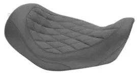 Black Diamond Stitch Wide Tripper Front Solo 司机座椅 Dyna Super Glide 07-10 — 第 1/4 张图片