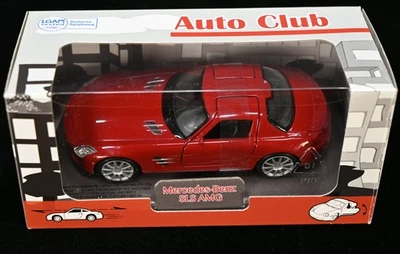 Mercedes-Benz SLS AMG Red 1:32 Diecast Welly Auto Club - Image 1 of 4