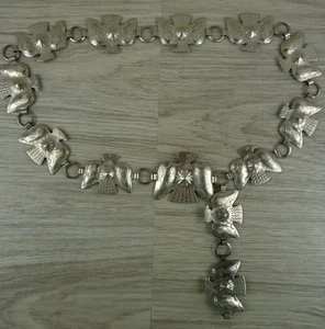 Thunderbirds gestempelt silberfarben Gürtel Indianer Südwesten Statement - Bild 1 von 10