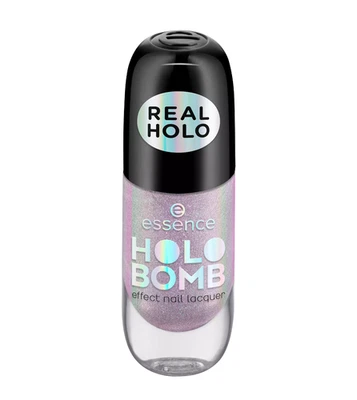 essence Holo Bomb Effekt Nagellack 05 Holo Me Tight silber - es617 - Bild 1 von 2
