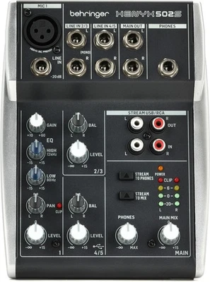 Behringer Xenyx 502S 5-channel Analog Streaming Mixer - Image 1 of 4
