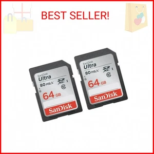 SanDisk Ultra 64GB 2‑pack SDXC UHS-I Class 10 Memory Card - Picture 1 of 2