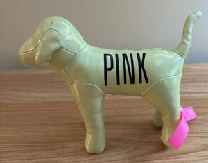 VICTORIA SECRET PINK LOVE COLLECTIBLE PLUSH DOG YELLOW PRE-OWNED - Picture 1 of 5