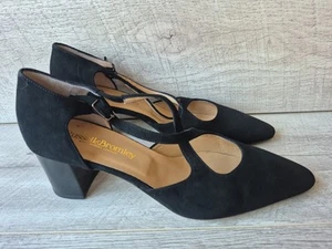 Russell & Bromley black Suede Shoes UK 8.5 party cocktail cruise - Picture 1 of 9