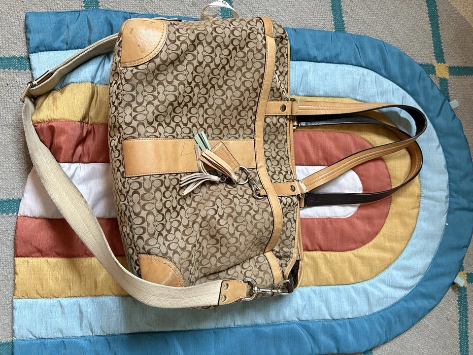 Rare Soho Coach Signature Vintage Diaper Bag - Image 1 of 4