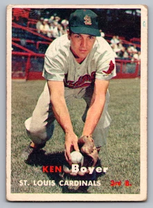 1957 Topps #122 Ken Boyer Cardinals - Bild 1 von 3