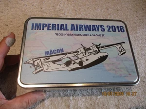 Ancienne Boite à sucre en Tôle Hydravion des Imperial Airways sur la Saône Mâcon - Picture 1 of 8