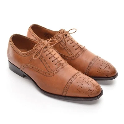 Hombres John Fluevog Brandeburgo Brogue Puntera Oxford 8.5 M Naranja Quemado Zapatos de Encaje Foto 1 de 4