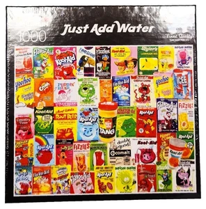 White Mountain Just Add Water Novelty Vintage Beverages 1000 Piece Jigsaw Puzzle - Picture 1 of 1