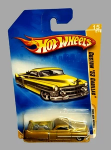 Hot Wheels  CUSTOM ‘53 CADILLAC #15/42  2009 New Models Metalflake Gold 1:64 MOC - Picture 1 of 14
