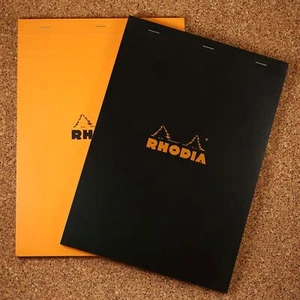 Rhodia No. 18 A4 Notepad in Orange or Black - Picture 1 of 12