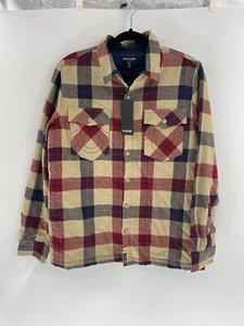 Abbigliamento da lavoro True Religion uomo piccolo in flanella shacket $129 vendita al dettaglio - Foto 1 di 8