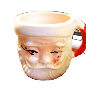 Vintage 3" Santa Head Mugs Taiwan - Picture 1 of 4