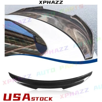 Real Carbon Fiber For 15-20 BMW 4-Series F36 Gran Coupe PSM Rear Trunk Spoiler - Imagem 1 de 4