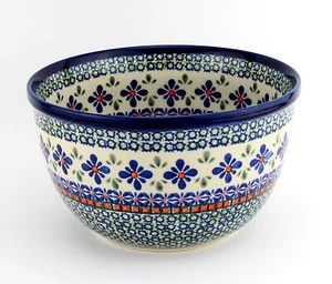 Polish Pottery 2-Quart Mixing Bowl – Handmade Stoneware by Zaklady Boleslawiec - Picture 1 of 4