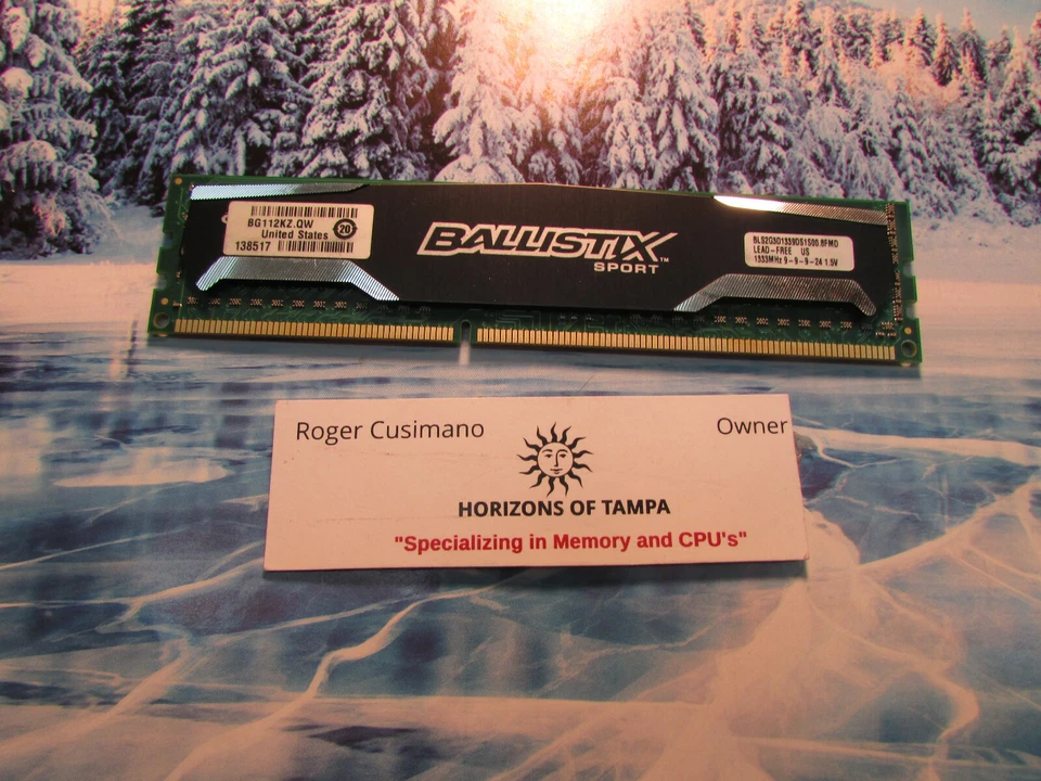 BALLISTIX 2GB DDR3 1333 Mhz KIT BLS2G3D1339DS1S00.8FMR CRUCIAL - Image 1 of 1