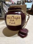 Girls Night Out Fund Crock Bank Savings Stoneware Jar