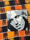 Tom Petty One of a Kind Mosaic built with legos on a 48x48 lego base piece!