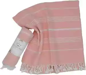 Turkish Beach Towel 100% Cotton Quick Dry, Sand Free, Lightweight, Large 36 x 71 - Picture 1 of 7