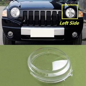 Left Front Bumper Headlight Lens Shell + Sealant Glue For Jeep Compass 2007-2010 - Picture 1 of 7